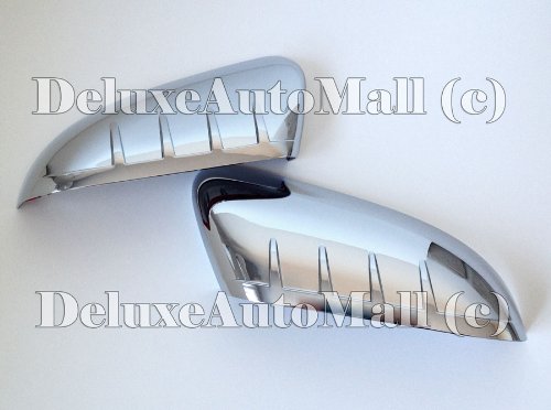 2011, 2012, 2013, 2014 Ford Explorer TOP-Half Chrome Mirror Covers (2 Pieces Set: Right+Left) Exterior Accessories DeluxeAuto MC-206F