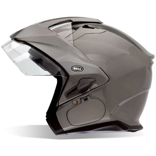 Bell Mens MAG-9 Sena Open Face Motorcycle Helmet Titanium Extra Large XL Helmets Bell 7000745