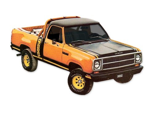 1979 1980 Dodge Macho Power Wagon Truck Decals & Stripes Kit - ORANGE / BLACK Decals Dodge Truck 7980MPW
