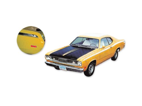 1972 Plymouth Duster w/Eyeballs COMPLETE Decals & Stripes Kit Non-340 - MATTE BLACK Decals Duster CT1106-72-MTBLK