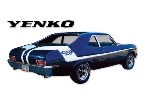 1970 Chevrolet Nova Yenko Deuce Decals & Stripes Kit - BLACK Decals Phoenix Graphix 1970YND-BLK