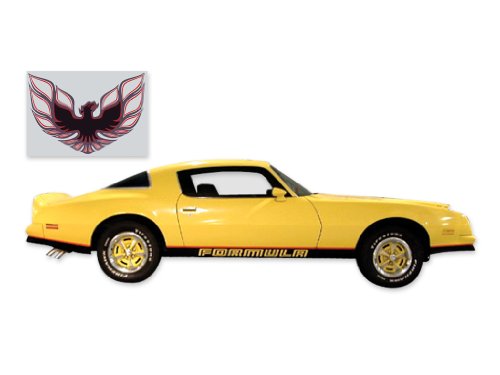 1976 1977 1978 Pontiac Firebird Formula (2-Tone Vehicle) W50 Decals & Stripes Kit CHARCOAL - BLACK Decals Formula 7678DFCHR-BLK