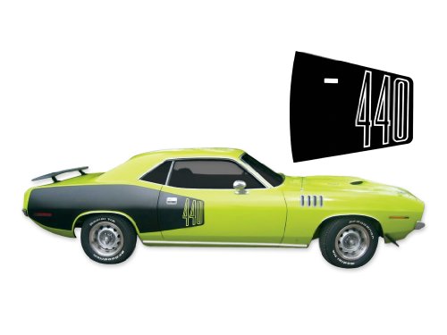 1971 Plymouth Barracuda 'Cuda 440 Decals & Billboard Stripes Kit - WHITE Decals Barracuda CT106-440-WHT