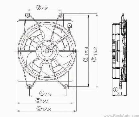 Engine Radiator Cooling Fan Motor Maniac EM 610560