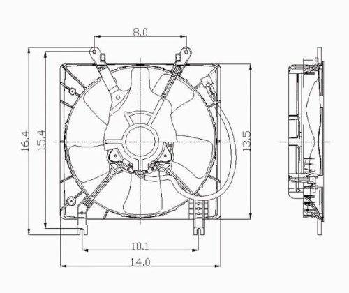 Engine Radiator Cooling Fan Motor Maniac EM 610320C