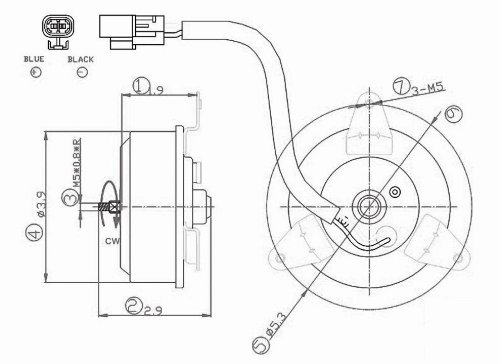 Engine Radiator Cooling Fan Motor Maniac EM 630880