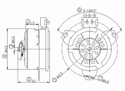 Engine Radiator Cooling Fan Motor Maniac EM 630610