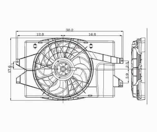 Engine Radiator Cooling Fan Motor Maniac EM 620130