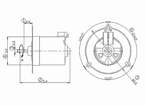 Engine Radiator Cooling Fan Motor Maniac EM 631020