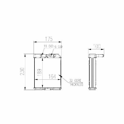 Heater Core Fittings Maniac EM 96035