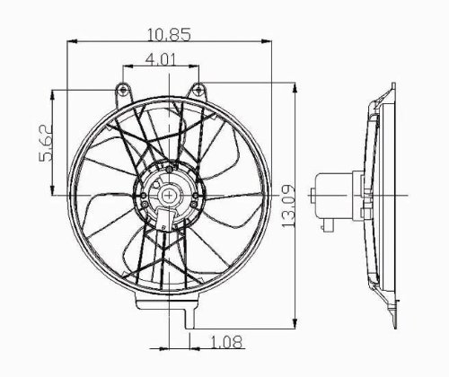Engine Radiator Cooling Fan Motor Maniac EM 600650
