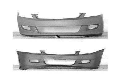 PAINTED FRONT BUMPER COVER HONDA ACCORD 2006 NEW COUPE - Arctic Blue Metallic - B-507P Bumper Covers Multiple Manufacturers 04711SDNA81ZZ