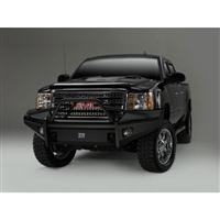Fab Fours GM07-K2162-1 Black Steel Front Ranch Bumper Bumpers Fab Fours GM07-K2162-1