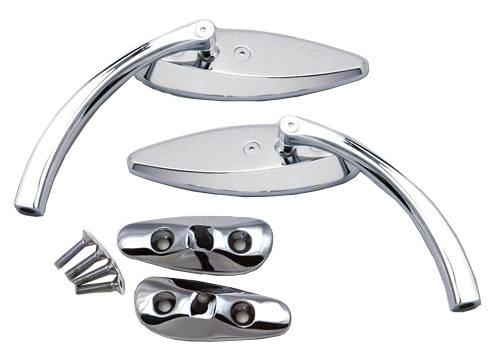 Pro-One Chrome Pro-Mini Mirror Package for Suzuki 1999-2006 GSXR 600/750/1000 and 1999-2010 Hayabusa 1300R Mirrors Pro-One S90070-cc