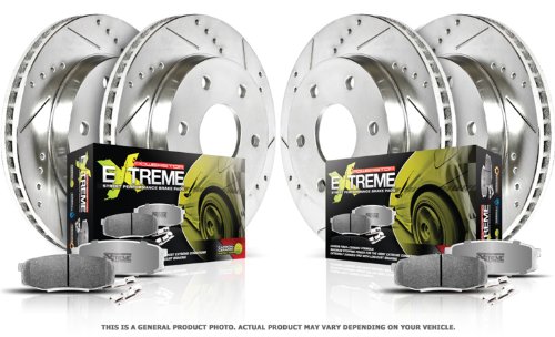 Power Stop K893-26 1-Click Street Warrior Z26 Brake Kit Rotors Power Stop K893-26