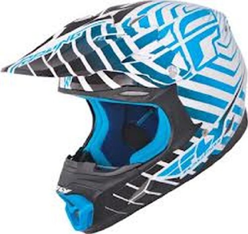 Fly Racing Three.4 Adult MotoX Motorcycle Helmet - White/Blue / Medium Helmets Fly Racing 73-3643M-WPS-AMA