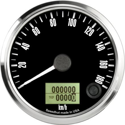 Speedhut 3-3/8 Freedom CAN-BUS Speedometer Gauge 180 km/h Metric Speedometers SpeedHut GFM338-SPEEDO-05