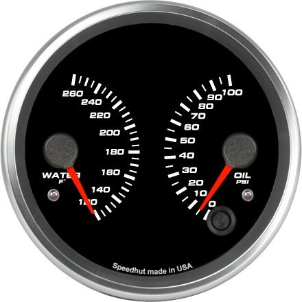 Water & Oil Temperature SpeedHut GR4-DUAL-WO-01