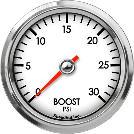 Speedhut 2-5/8 Boost Gauge 0-30psi Boost Gauges SpeedHut GL258-BOOST-02