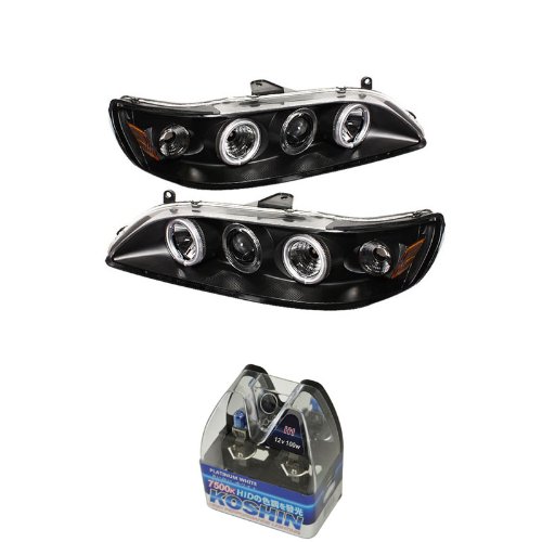 Headlight Assemblies Carpart4u CP4-PD-HA98-CCFL-BK+NUM-H1PW