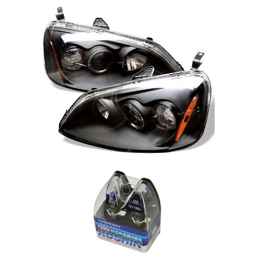 Headlight Assemblies Carpart4u CP4-PD-HC01-AM-BK+NUM-H1PW