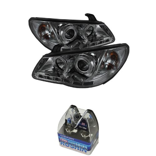 Headlight Assemblies Carpart4u CP4-PD-HYELAN07-DRL-SM+NUM-H7PW