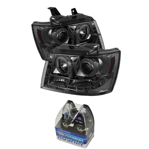 Headlight Assemblies Carpart4u CP4-PD-CSUB07-CCFL-SM+NUM-H1PW