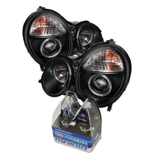 Headlight Assemblies Carpart4u CP4-PD-MBW21099-HL-BK+NUM-H7PW