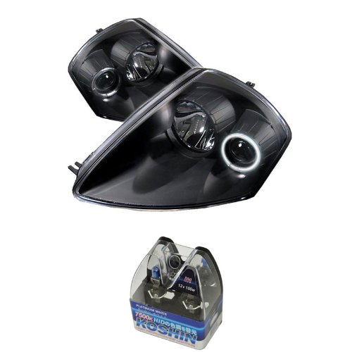 Headlight Assemblies Carpart4u CP4-PD-ME00-CCFL-BK+NUM-H1PW