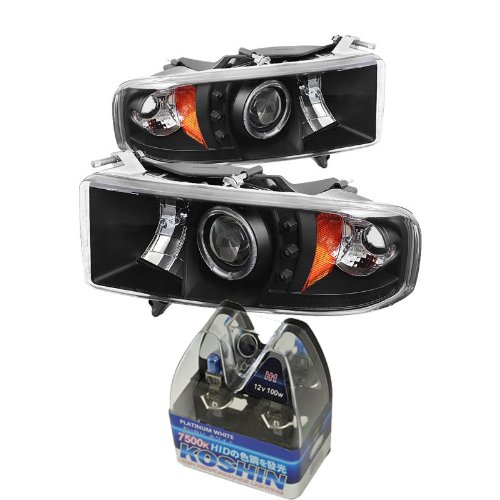 Headlight Assemblies Carpart4u CP4-PD-DR99-SP-HL-AM-BK+NUM-H1PW