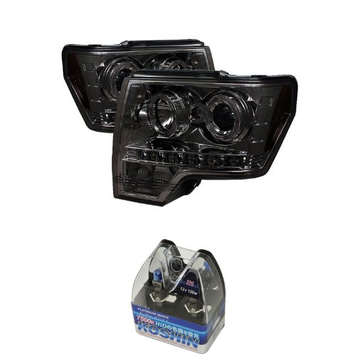 Headlight Assemblies Carpart4u CP4-PD-FF15009-HL-SM+NUM-H1PW