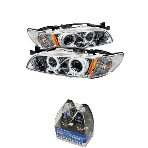 Headlight Assemblies Carpart4u CP4-PD-PGP97-1PC-CCFL-C+NUM-H1PW