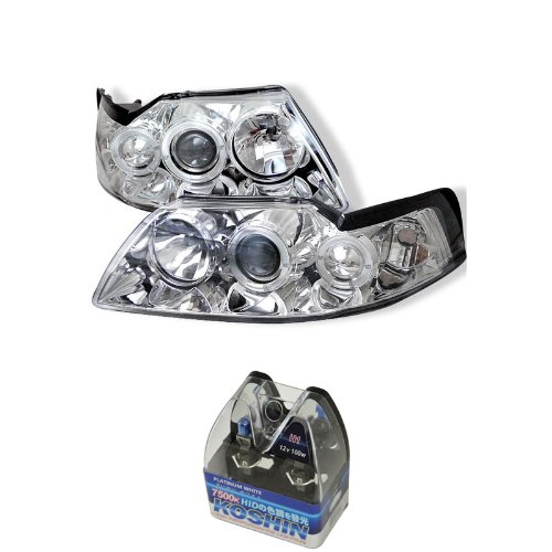 Headlight Assemblies Carpart4u CP4-PD-FM99-1PC-AM-C+NUM-H1PW