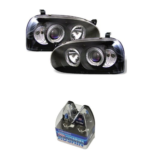 Headlight Assemblies Carpart4u CP4-PD-VG92-BK+NUM-H1PW