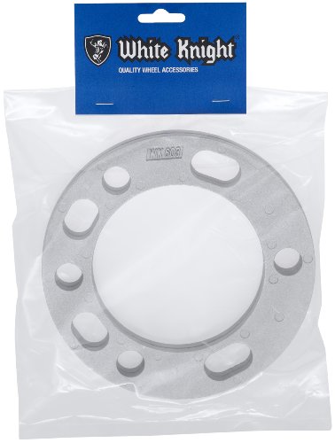 White Knight 603-2 Aluminum Finish 5.5 Bolt Circle 5 and 6-Lug Wheel Spacer, (Pack of 2) Spacers White Knight Wheel Accessories 603-2