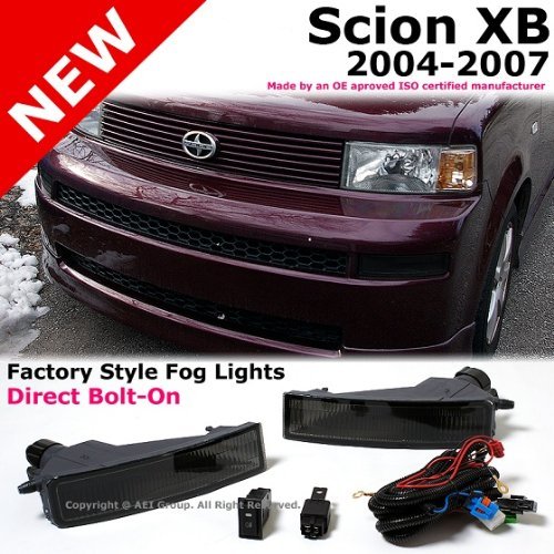 Scion Xb 2004 to 2007 Bumper Smoke Fog Light Lamps Kit with Wiring & Switch Replacement Bulbs Generic xbfoglight