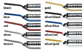 RENTHAL 7/8 BAR RC/ALESSI, RENTHAL Part Number: 25-7843S-WPS, Stock photo - actual parts may vary. Controls Renthal 25-7843S-WPS