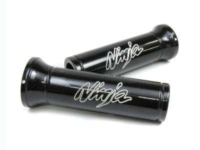 Moto-777 Alloy Black Hand Grips engraved Ninja Grips Moto-777 SHEK-GRP-MT291-013-BK