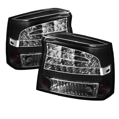 Spyder Auto 111-DCH09-LED-BK Dodge Charger 09-10 LED Tail Lights - Black Tail Lights Spyder Auto 111-DCH09-LED-BK