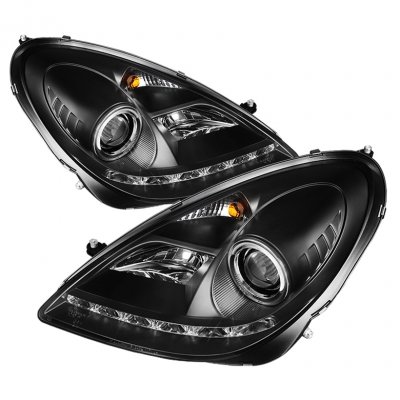 Headlight Assemblies Spyder Auto 444-MBSLK05-HID-DRL-BK