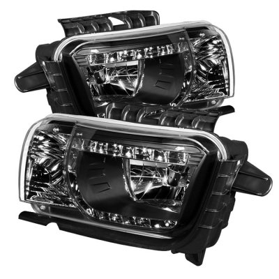 Headlight Assemblies Spyder Auto 333-CCAM2010-DRL-BK