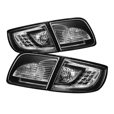 Mazda 3 2003-2008 4Dr Sedan ( Non Hatchback ) LED Tail Lights - Black-~*~*~NEW! Tail Lights Spyder Auto 111-M303-LED-BK