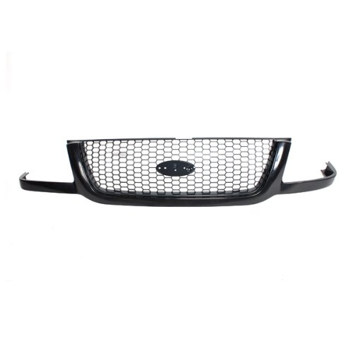 CarPartsDepot, Unpainted Front Plastic Grille Dark Grey Mesh Insert, 400-18140 FO1200395 3L5Z8200BA Grilles CarPartsDepot 400-18140