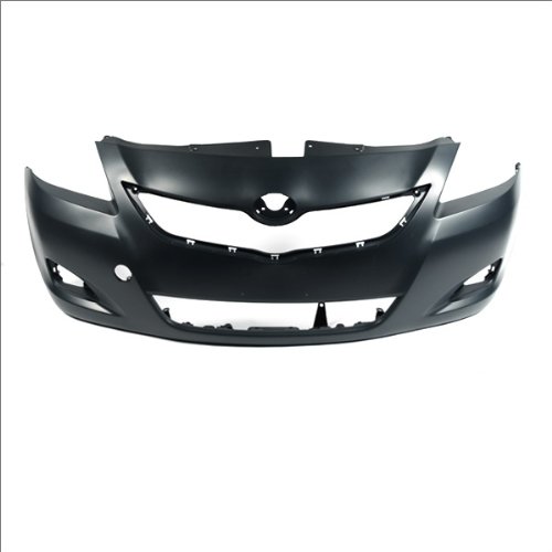 CarPartsDepot, 4-Door Front Bumper Cover Primed Black Plastic Assembly w/Fog Hole, 352-44813-10-PM TO1000321 5211952934?? Bumpers CarPartsDepot 352-44813-10-PM