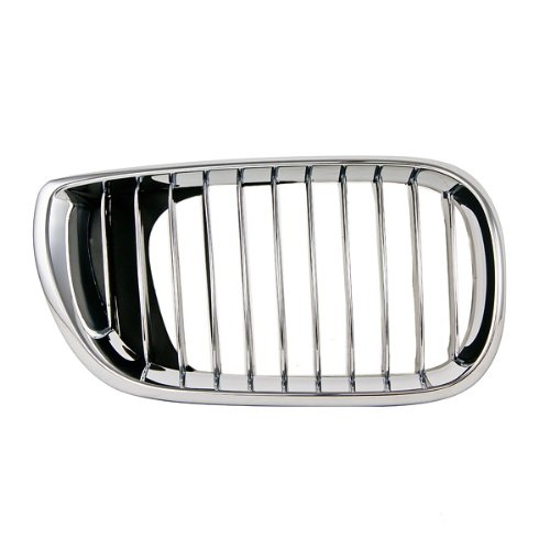 CarPartsDepot, Passenger Side Front Grille Chrome Outer Vertical Insert Sedan Wagon, 400-12103-02 BM1200129 51137042962 Grilles CarPartsDepot 400-12103-02