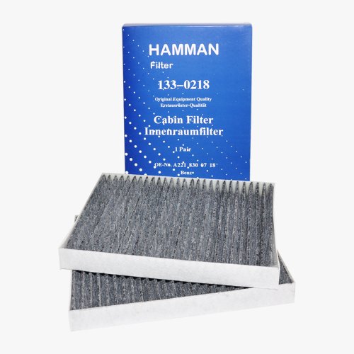 Mercedes-Benz Carbon Charcoal A/C Cabin Air Filter Hamann (Set of 2) 2218300718 Passenger Compartment Air Filters HAMMAN 2218300718 , 2218300318 , 2218300018 , CUK27222 , 221 830 07 18 , 221 830 03 18 , 221 830 00 18 => Mercedes-Benz Carbon Charcoal A/C Cabin Air Filter Hamann (Set of 2) 2218300718 => 2008 2009 2010 2011 CL550 CL600 S63 AMG / 2009 2010 2011 CL63 AMG CL65 AMG / 2010 2011 S400 / 2007 2008 2009 2010 2011 S550 S600 S65 AMG
