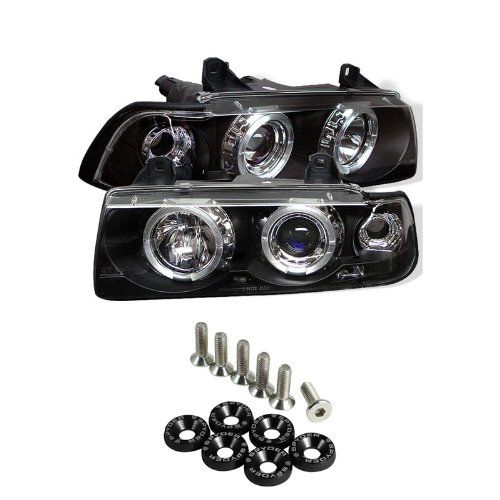 Headlight Bulbs Carpart4u CP4-PW-BMWE36-2D-HL-BK+SPWSR-BK