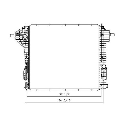 RADIATOR FOR 2011-2012 FORD F250/F350 SUPER DUTY 6.2L - 13231R Radiators Maniac EM 13231R