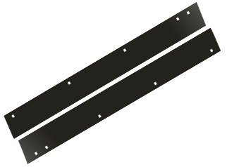 26593 Fisher Snowplows 9.5' EZ-V V-Plow Cutting Edge (2 Pieces) Snow Plow Attachments & Accessories Central Parts Warehouse 26593