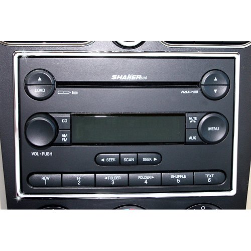 MUSTANG ACTION ARTISTRY RADIO SURROUND HIGHLIGHT CHROME WITH SHAKER 2005-2009 Radio Accessories Action Artistry RADIO-SUR-FRM-05